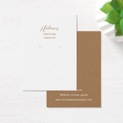 Create your own Jewelry Earring Display Cards