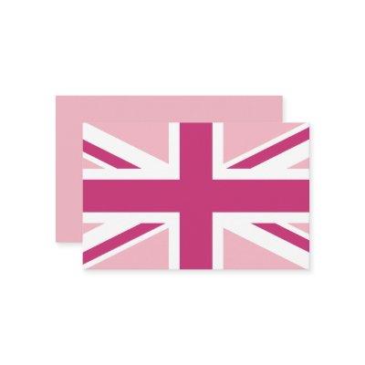 Create Your Own Magenta and White Union Jack