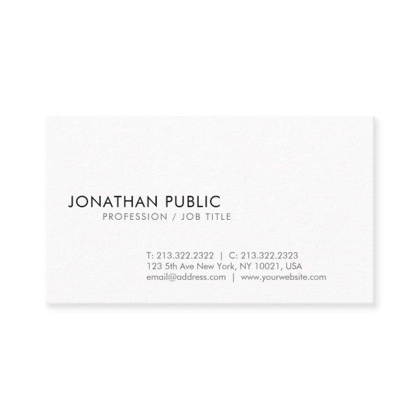 Create Your Own Modern Elegant White Minimalistic