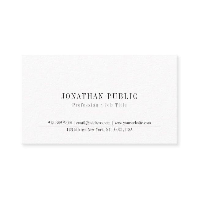 Create Your Own Modern Simple Elegant Template