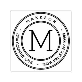 Create Your Own Monogram Return Address Self-inkin Self-inking Stamp