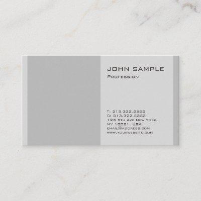 Create Your Own Plain Modern Professional Grey
