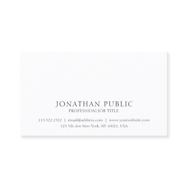 Create Your Own Professional Classic Clean Elegant