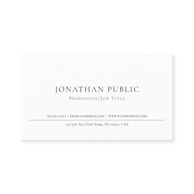 Create Your Own Professional Classic Elegant Clean