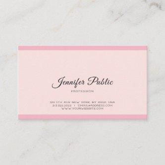 Create Your Own Professional Modern Elegant Pink