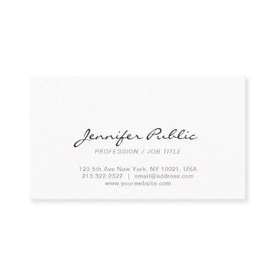 Create Your Own Professional Modern Elegant White