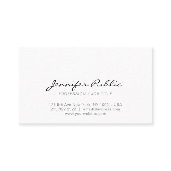 Create Your Own Professional Modern Elegant White