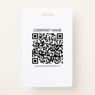 Create Your own QR Code | Black and White Badge
