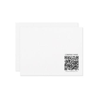 Create Your own QR Code | Black and White Note Card