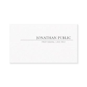 Create Your Own Simple Design Elegant White Plain