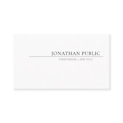 Create Your Own Simple Design Elegant White Plain