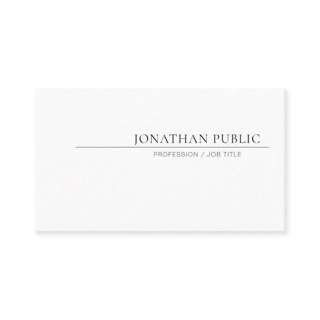 Create Your Own Simple Design Elegant White Plain