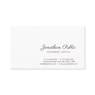 Create Your Own Sophisticated White Modern Plain