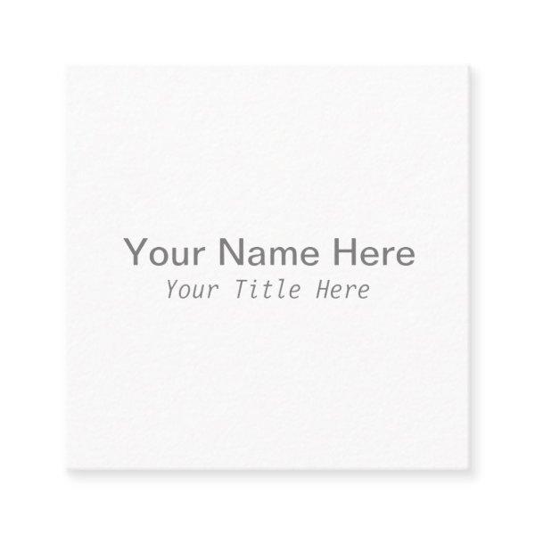 Create Your Own Square
