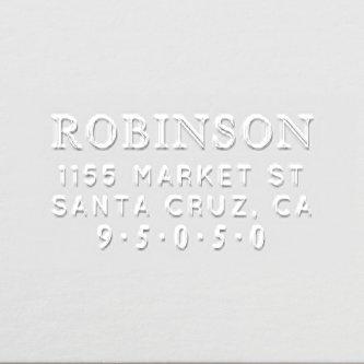 Create Your Own Stylish Surname Return Address Embosser