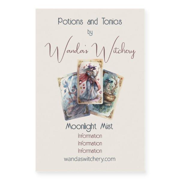 Create Your Own Three Tarot Cards Wine Label