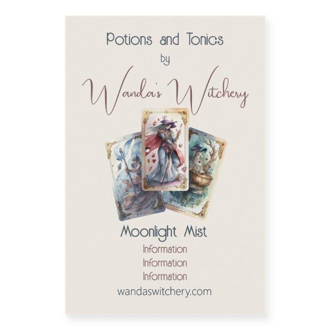 Create Your Own Three Tarot Cards Wine Label