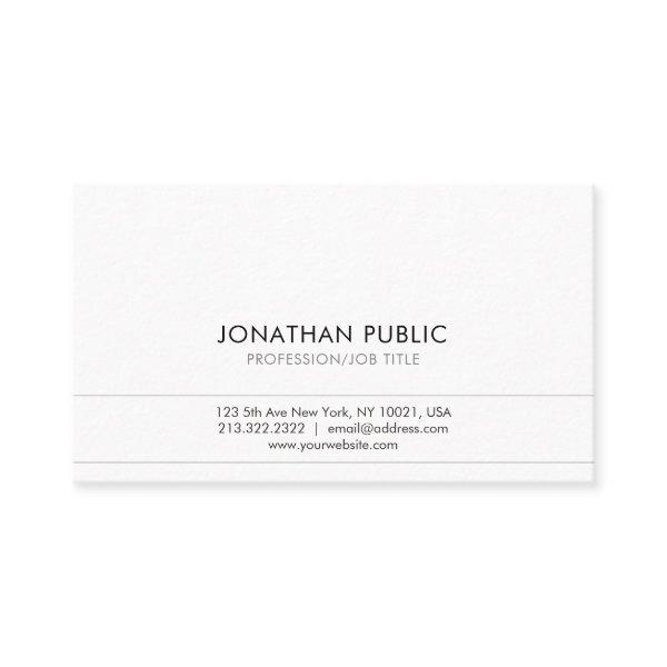 Create Your Own White Simple Plain Modern Elegant