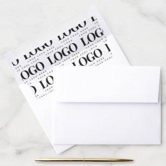 Create your Rectangle Logo Custom Business Company Envelope Liner