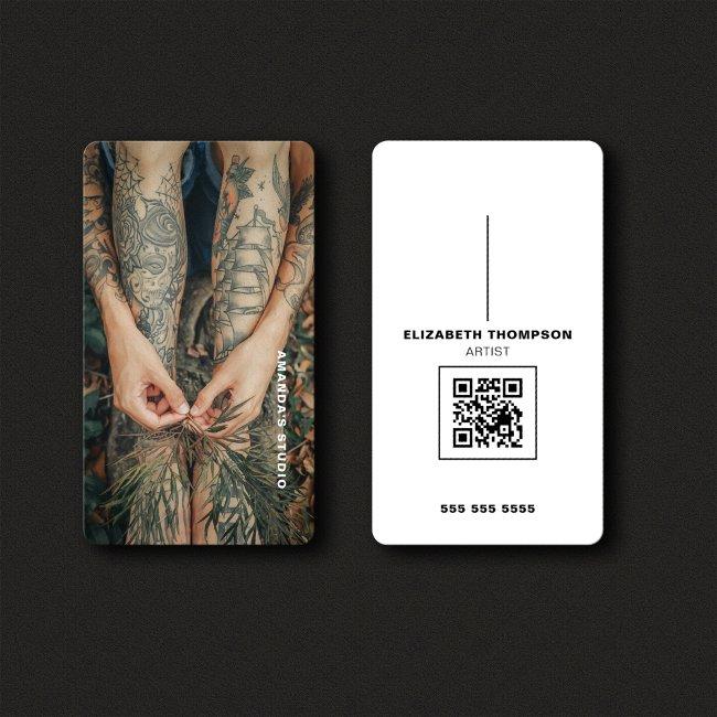 Creative Artist Custom Artwork Photo With QR Code