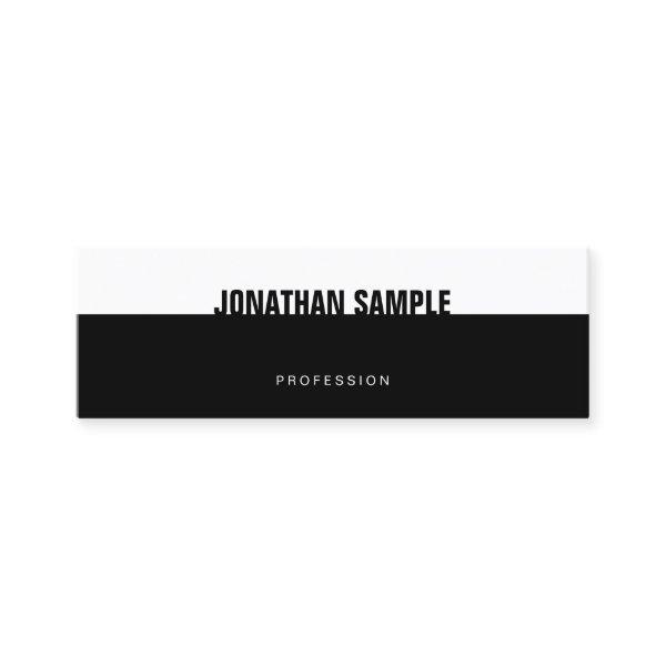 Creative B&W Modern Elegant Black White Template Mini