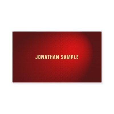Creative Black Red Damask Luxe Professional Plain