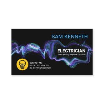 Creative Blue Electrical Current Frame Electrician