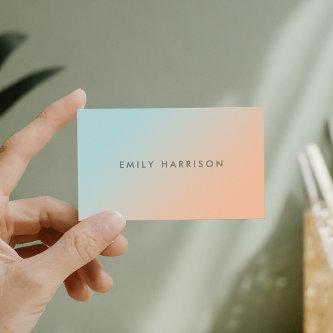 Creative Blue Orange Ombre Unique Modern