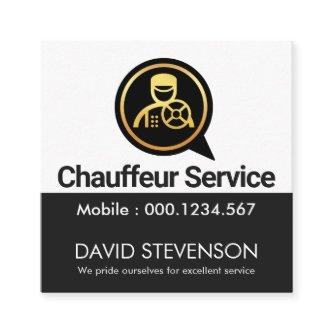 Creative Chauffeur Speech Box Driving Square