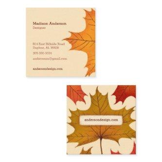 Creative Colorful Fall Maple Leaf