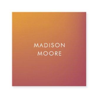 Creative Colorful Red Orange Gradient Ombré Square