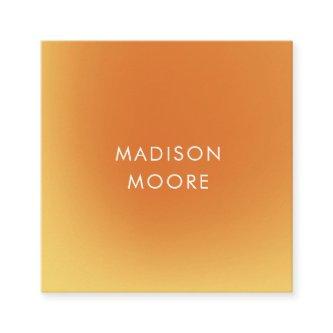 Creative Colorful Yellow Orange Gradient Ombré Square