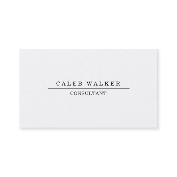 Creative Elegant Professional Plain Simple White