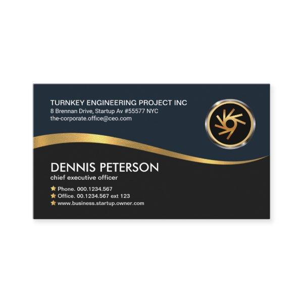 Creative Faux Gold Line Wave CEO Founder