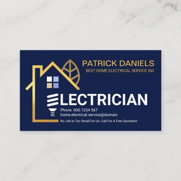 Creative Gold Home Electrician Signage