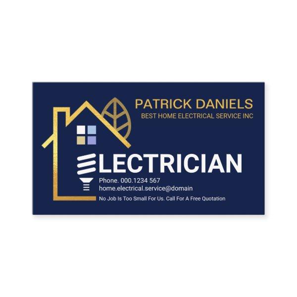 Creative Gold Home Electrician Signage