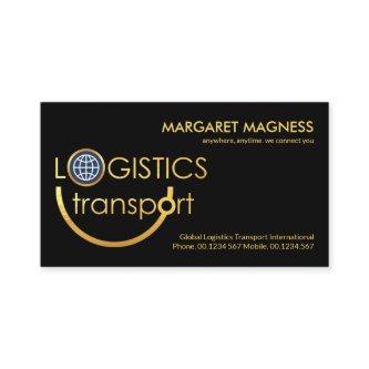 Creative Gold Logistics Transport Signage Startup