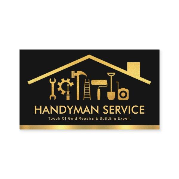 Creative Gold Rooftop Handyman Tools Home Repairs