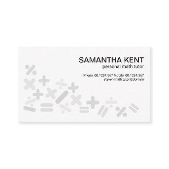 Creative Grey Math Symbols Motif Bookkeeping