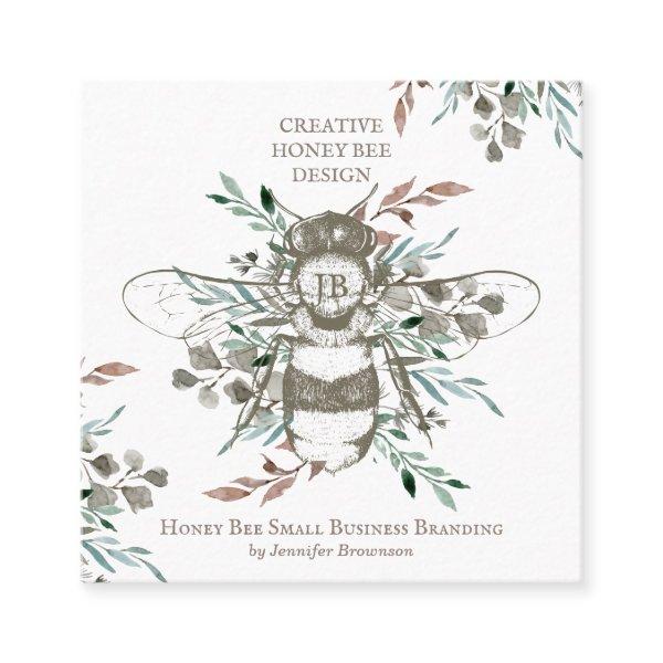 Creative Honey Bee Apiary Vintage Square