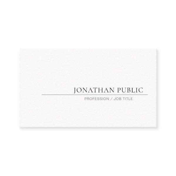 Creative Minimalist Design Elegant Plain Trendy