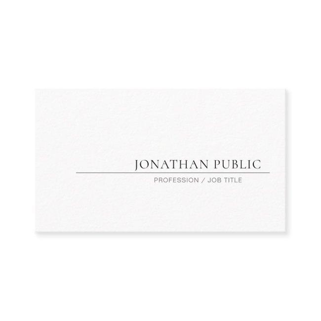 Creative Minimalist Design Elegant Plain Trendy