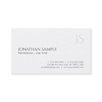Creative Minimalist Elegant Trendy Monogram Plain