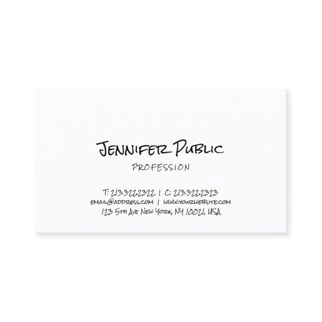 Creative Minimalist Template Freehand Script Cool