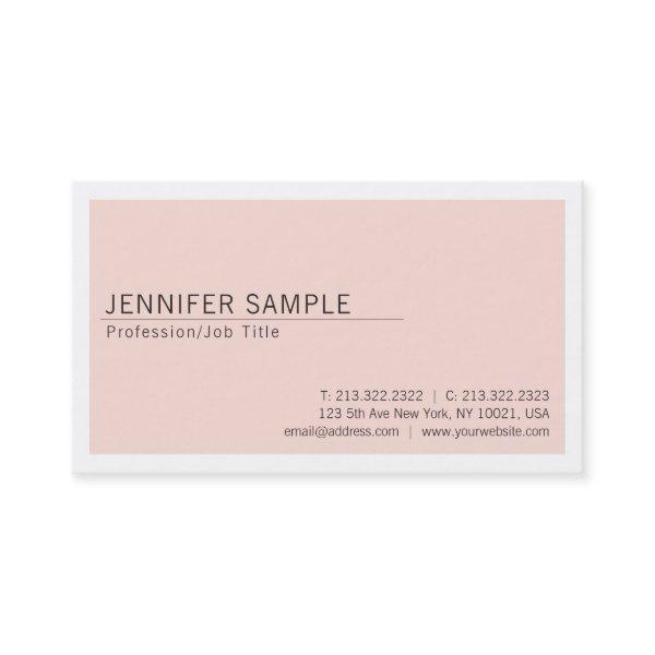 Creative Minimalistic Modern Chic Plain Trendy