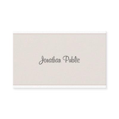 Creative Minimalistic Modern Elegant Simple Plain