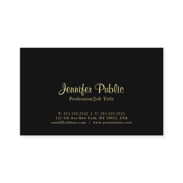 Creative Modern Elegant Black Professional