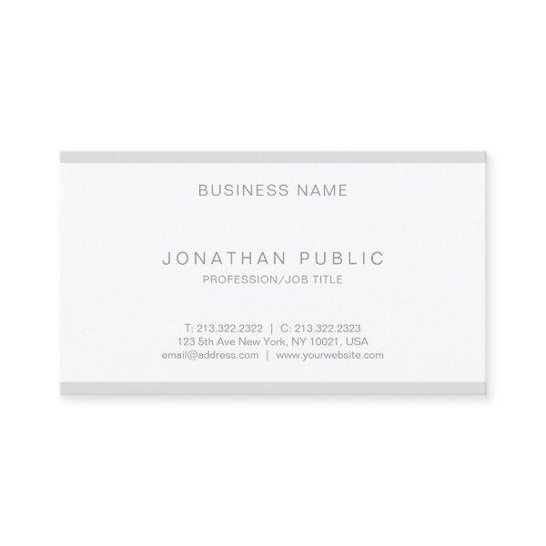 Creative Modern Minimal Plain Sleek Elegant Luxe