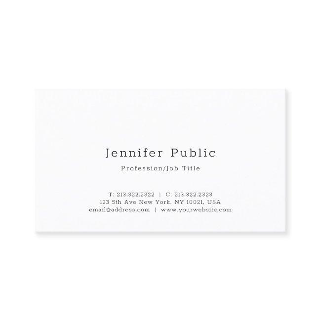 Creative Modern Simple Elegant Minimalist Template