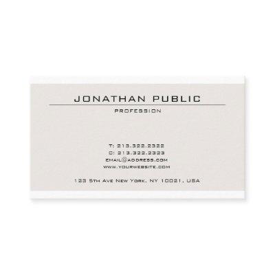 Creative Modish Color Sleek Plain Professional